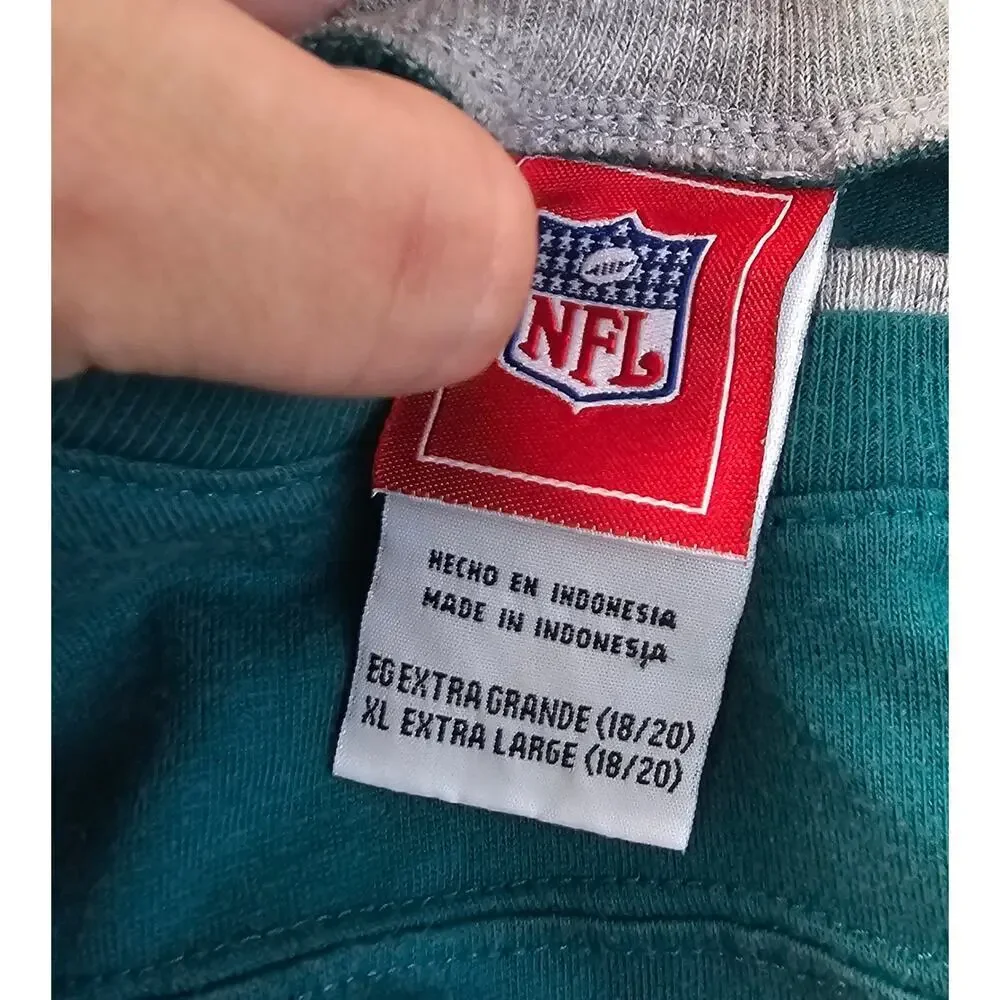 Boys youth vintage Miami dolphins long sleeve t shirt sz XL (18-20) game day top